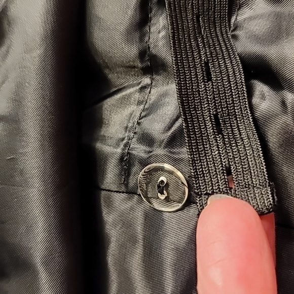 Formal Fashions vest mens size 49 black polyester satin adjustable back waist - Picture 5 of 6